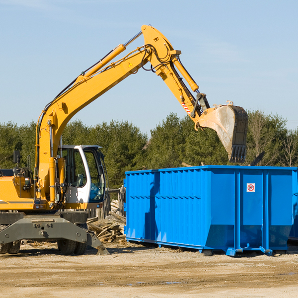 can i choose the location where the residential dumpster will be placed in Lake Wynonah Pennsylvania